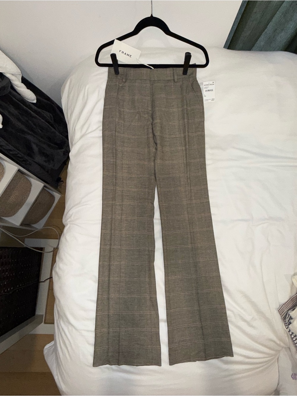 NWT FRAME Plaid Mini Boot Trouser